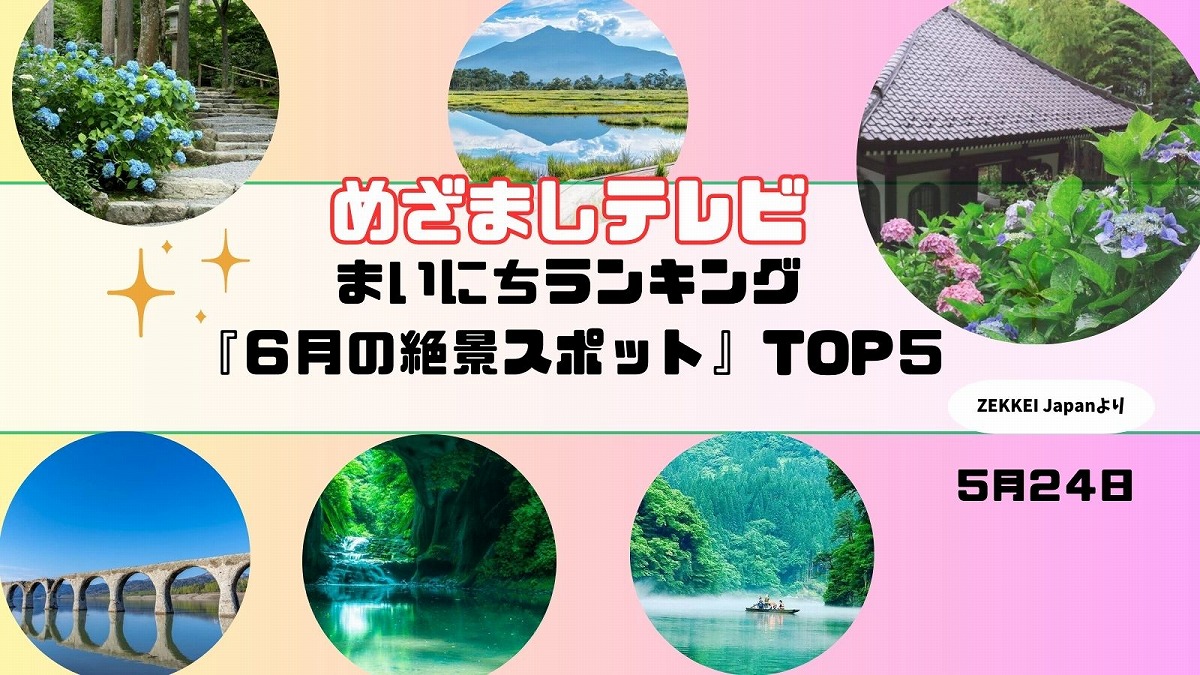 めざましテレビまいにちランキング６月の絶景スポット