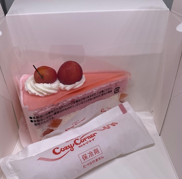 ケーキと保冷剤