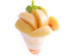 Peach Parfait with Okayama Peaches