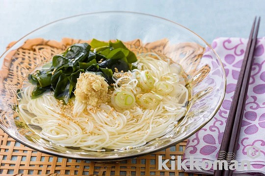 冷かけ白だしそうめん