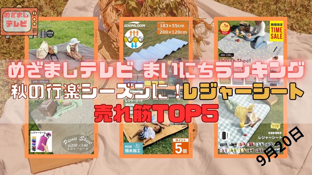 秋の行楽シーズンにレジャーシート売れ筋TOP5