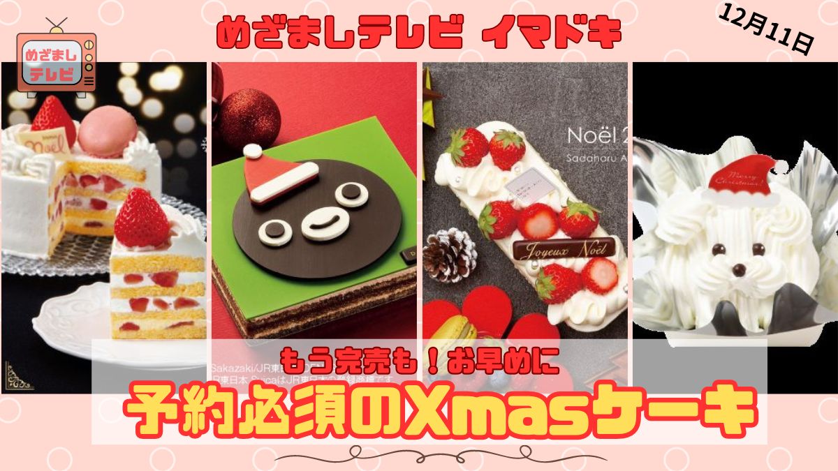 予約必須クリスマスケーキ