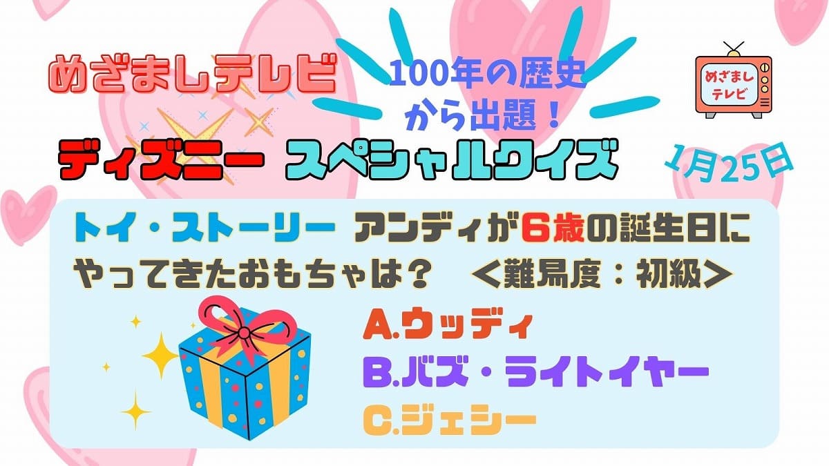 トイ・ストーリー アンディが６歳の誕生日にやってきたおもちゃは？