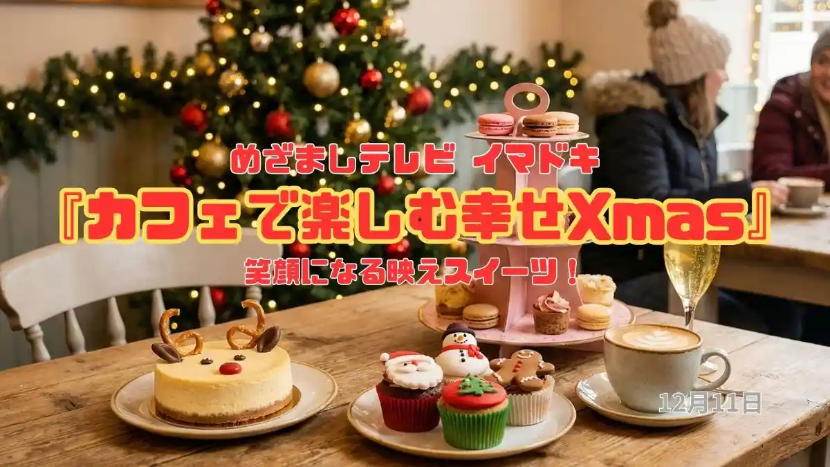 めざましテレビ 笑顔になる映えスイーツ！『カフェで楽しむ幸せXmas』今日のイマドキ｜12月11日